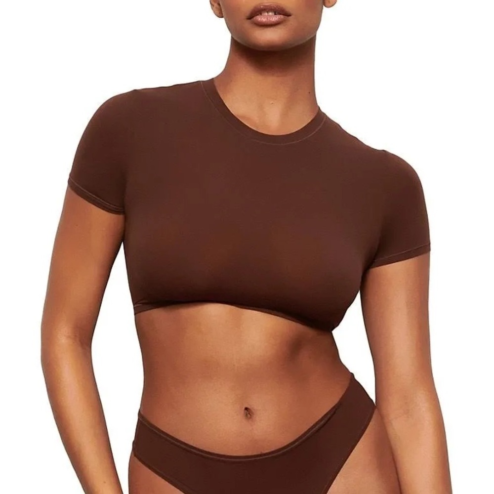 Skims Limited Edition Women's Fits Everybody Super Cropped T-Shirt